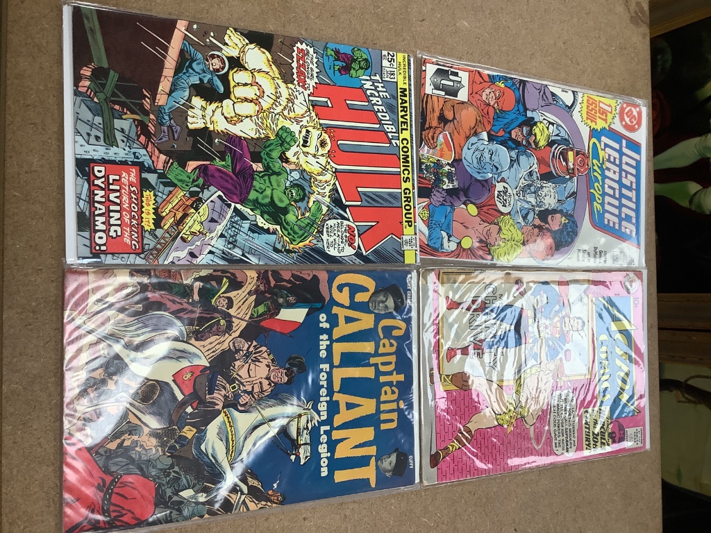 A collection of mixed Marvel and other comic books